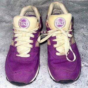 New Balance purple and off white women